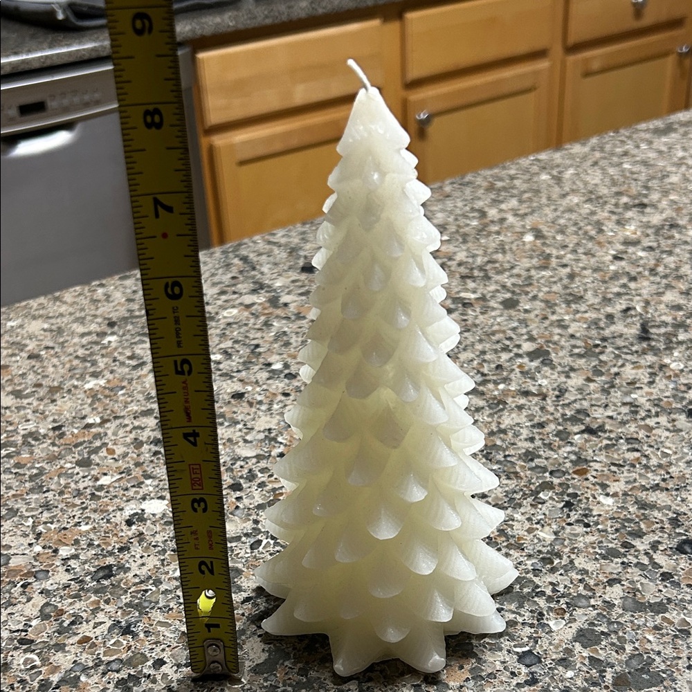 White Tree-Shaped Candle